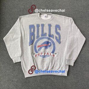 Vintage Buffalo Bills Crewneck Sweatshirt Retro NFL Football shirt For Men Women